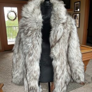 Betsey Johnson fur coat
